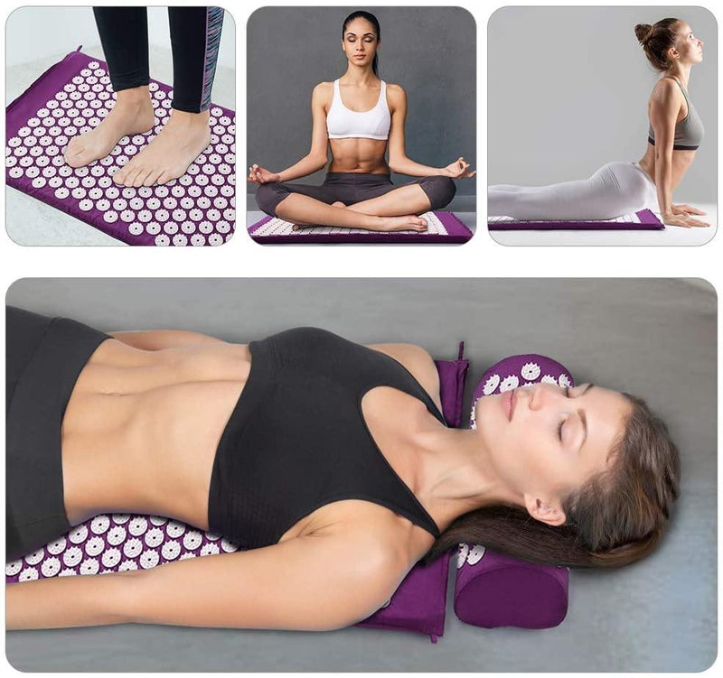 KIT: Tapete Massageador de Acupressão RelaxingMAT™ + Almofada + Bolsa de Brinde - Empório Zem