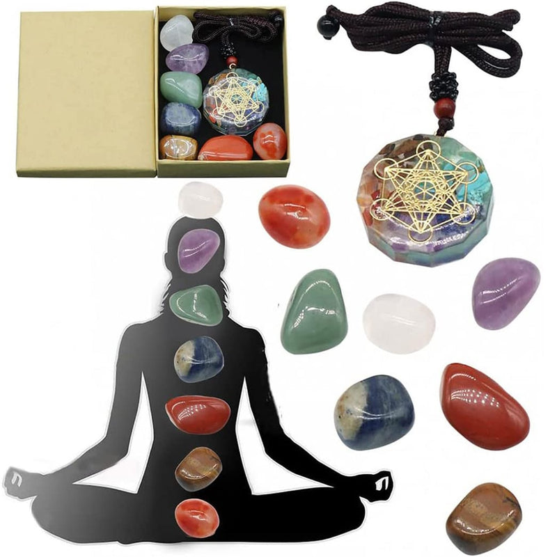 Kit Reiki 7 Chakras + Colar Orgonite Metatron!