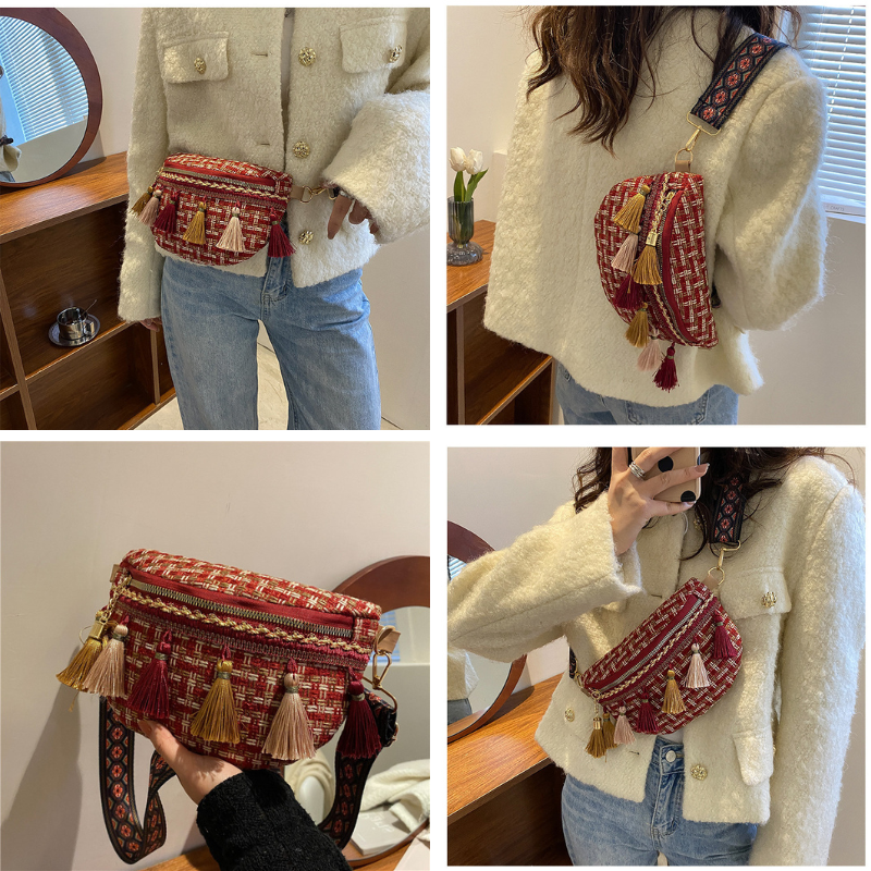 Bolsa de Cintura Boho - Crossbody