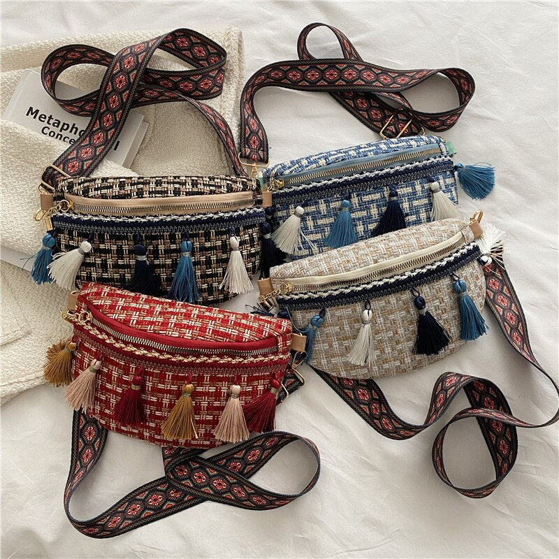 Bolsa de Cintura Boho - Crossbody