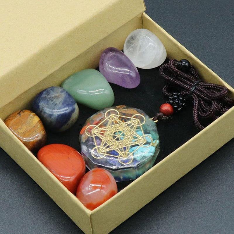 Kit Reiki 7 Chakras + Colar Orgonite Metatron!