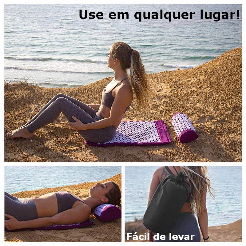 KIT: Tapete Massageador de Acupressão RelaxingMAT™ + Almofada + Bolsa de Brinde - Empório Zem